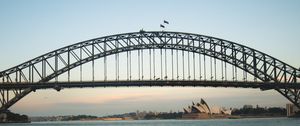 Preview wallpaper bridge, architecture, sea, water, sydney