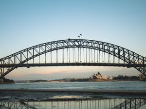 Preview wallpaper bridge, architecture, sea, water, sydney