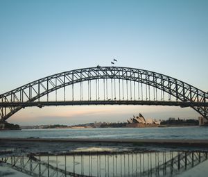 Preview wallpaper bridge, architecture, sea, water, sydney