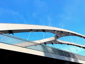 Preview wallpaper bridge, architecture, sky, curves