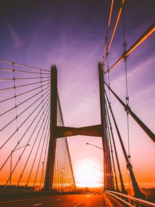 Preview wallpaper bridge, architecture, sunset