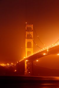 Preview wallpaper bridge, architecture, water, construction, night