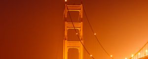 Preview wallpaper bridge, architecture, water, construction, night