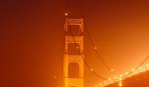 Preview wallpaper bridge, architecture, water, construction, night
