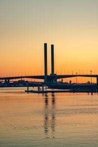 Preview wallpaper bridge, architecture, water, construction, ripples