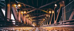 Preview wallpaper bridge, backlight, chicago, construction