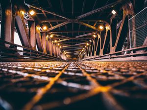 Preview wallpaper bridge, backlight, chicago, construction