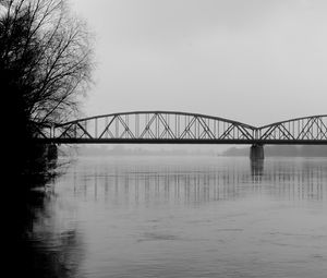 Preview wallpaper bridge, branches, bw, water