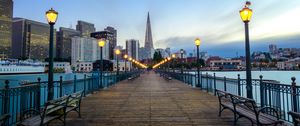 Preview wallpaper bridge, building, architecture, river