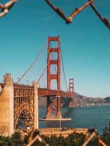 Preview wallpaper bridge, building, coast, san francisco, usa
