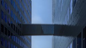 Preview wallpaper bridge, buildings, facades, architecture, sky