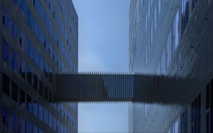 Preview wallpaper bridge, buildings, facades, architecture, sky