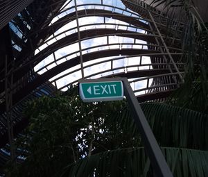 Preview wallpaper bridge, buildings, sign, trees