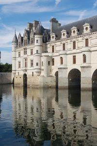 Preview wallpaper bridge, castle, attractions, river, reflection