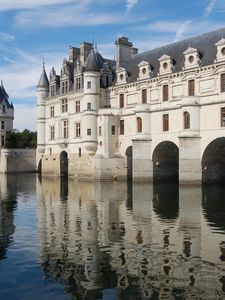 Preview wallpaper bridge, castle, attractions, river, reflection