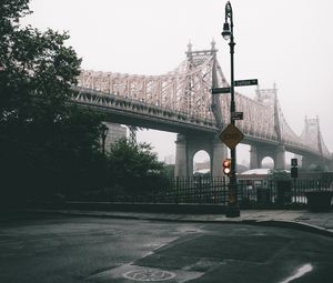 Preview wallpaper bridge, city, fog, new york, united states