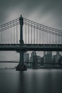 Preview wallpaper bridge, city, twilight, new york, united states