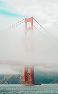 Preview wallpaper bridge, clouds, fog, height