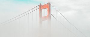 Preview wallpaper bridge, clouds, fog, height