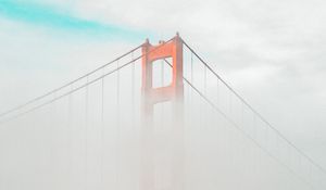 Preview wallpaper bridge, clouds, fog, height