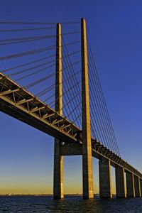 Preview wallpaper bridge, columns, river, water, horizon