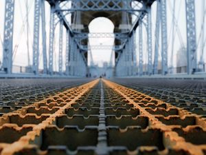 Preview wallpaper bridge, construction, metal, architecture, iron