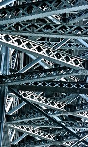 Preview wallpaper bridge, construction, metal, bottom view