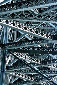 Preview wallpaper bridge, construction, metal, bottom view