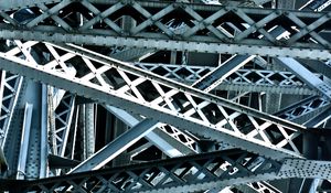 Preview wallpaper bridge, construction, metal, bottom view