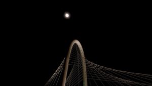 Preview wallpaper bridge, construction, moon, darkness, architecture
