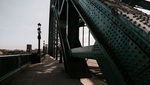 Preview wallpaper bridge, construction, road, lights