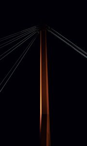 Preview wallpaper bridge, dark, night, construction