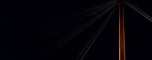 Preview wallpaper bridge, dark, night, construction