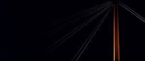 Preview wallpaper bridge, dark, night, construction