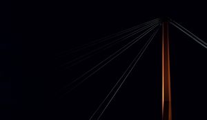 Preview wallpaper bridge, dark, night, construction