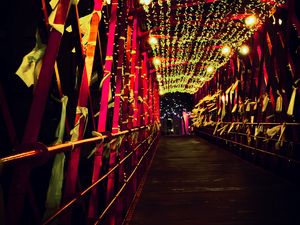 Preview wallpaper bridge, decoration, lighting, illumination