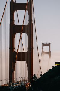 Preview wallpaper bridge, fog, clouds, san francisco, usa