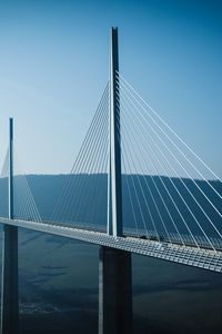 Preview wallpaper bridge, fog, river, construction