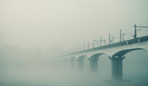 Preview wallpaper bridge, fog, sky