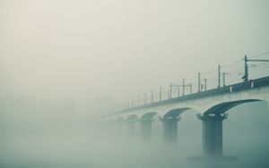 Preview wallpaper bridge, fog, sky