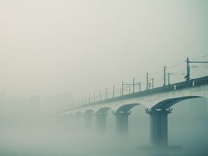 Preview wallpaper bridge, fog, sky