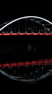 Preview wallpaper bridge, glow, water, dark