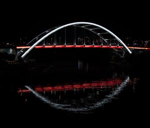 Preview wallpaper bridge, glow, water, dark