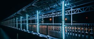 Preview wallpaper bridge, harbor bridge, vietnam, night