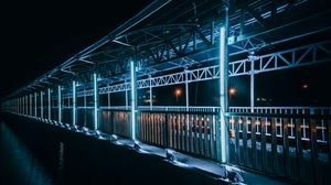 Preview wallpaper bridge, harbor bridge, vietnam, night