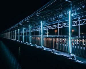 Preview wallpaper bridge, harbor bridge, vietnam, night