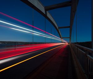 Preview wallpaper bridge, light, night