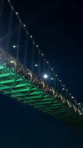 Preview wallpaper bridge, lighting, construction, metal, architecture