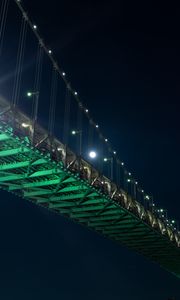 Preview wallpaper bridge, lighting, construction, metal, architecture