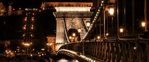 Preview wallpaper bridge, lights, arch, architecture, dark